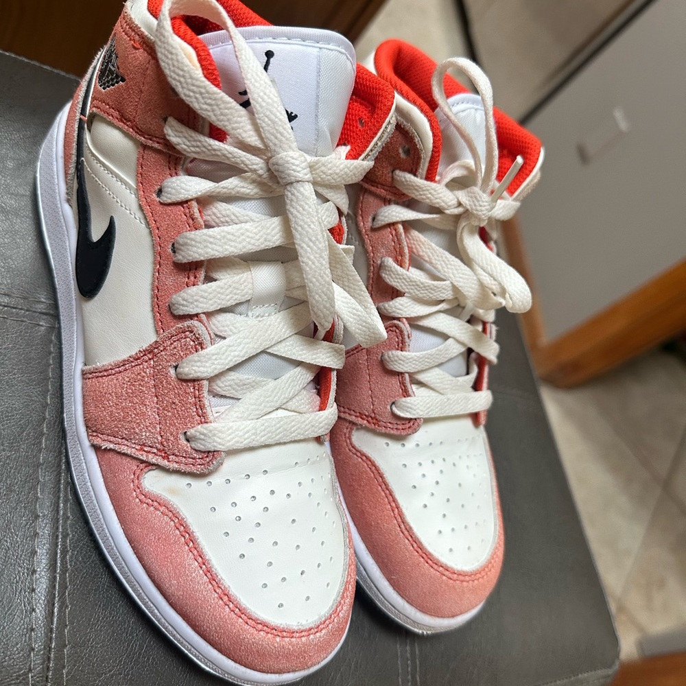 Nike Kids' Coral and White Sneakers